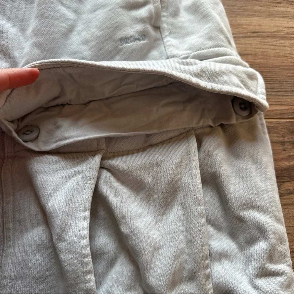 Skims Womens Boyfriend Fleece Cargo Pant Size 2x Zen Blue Gray - Picture 7 of 8